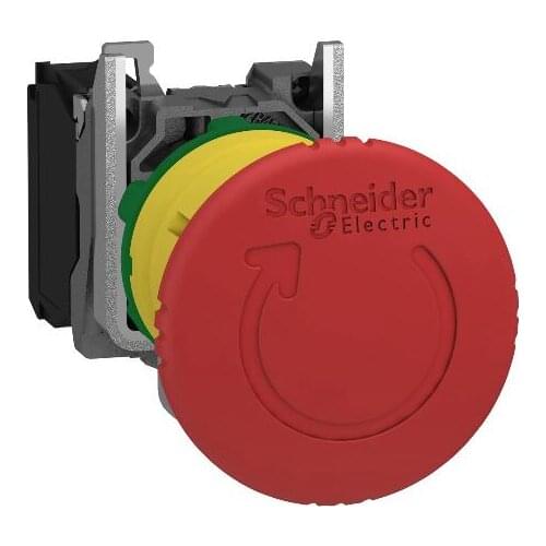 ZB4BS54 replace by XB4BS8442 = ZB4BZ102 + ZB4BS844 Emergency stop switching