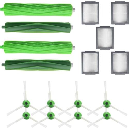Replacement Side brush&Hepa Filters&Roller brush for iRobot Roomba i7 i7+/i7 Plus E5 E6 E7 Vacuum Cleaner Parts