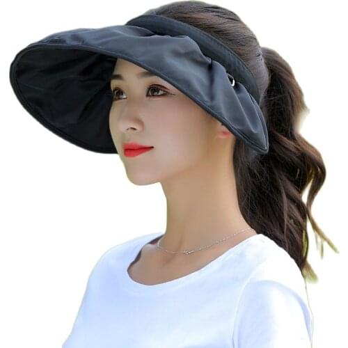 2021 Summer Hats For Women Empty Top Shell Shape Sun Hat Korean Fashion Sunshade Sunscreen Sun Protection Beach Hat Ladies Hats