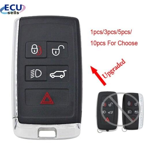 1PC/3PCS/5PCS/10PCS 5B Upgrated Smart Remote Key Fob Shell for Land Rover LR2 LR4 2012-2015,Range Rover Evoque /Sport KOBJTF10A