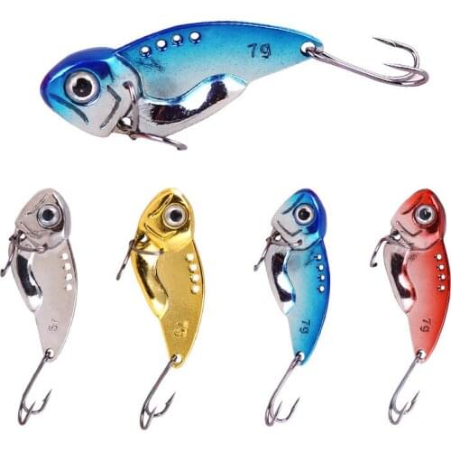 1Pcs Fishing Lures VIB Funny Metal Lure Bait Weights 5.3cm/7.8g Bass Fake Bait Pesca Diving Deep Swim Wobbler Crankbait Tackle