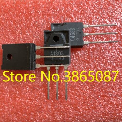 10PAIRS 10PCS A1803 AND 10PCS C4688 TO-3PF 2SA1803 2SC4688 PNP NPN POWER TRANSISTOR 20PCS/LOT ORIGINAL NEW
