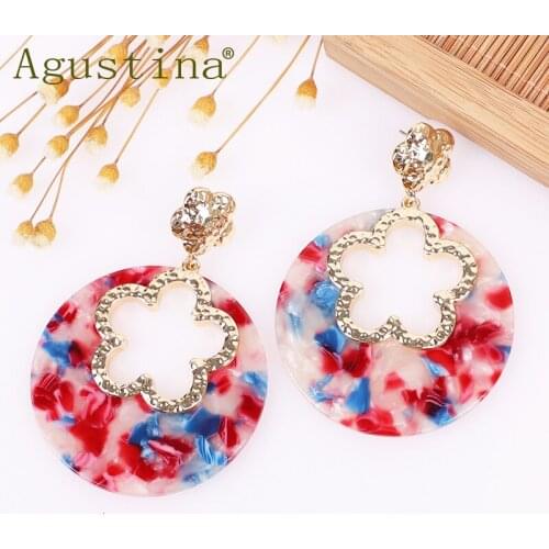 BOSI 2021 acrylic earrings for women fashion jewelry drop earrings big hobo korean earrings simple earring girls boho wholesale