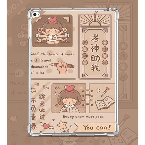 For iPad Air 1 2 Case iPad Pro 11 Case 2020 Funda iPad 10.2 Case 7th 8th Generation Case 10.5 Air 3 Mini 3 4 5 9.7 TPU Soft Case