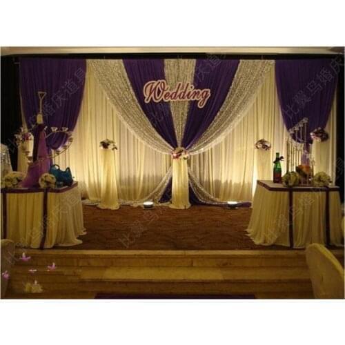 Hot 3m*6m Wedding Backdrop wedding backdrop curtain wedding background wedding arrangement