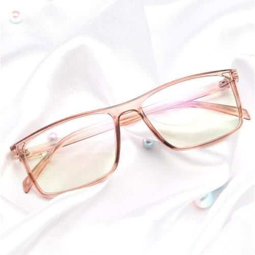 Higodoy 2020 Full-frame Glasses Ultra-light Square Glasses Frame Women Men Eyeglasses Spectacle Frame Clear Lens