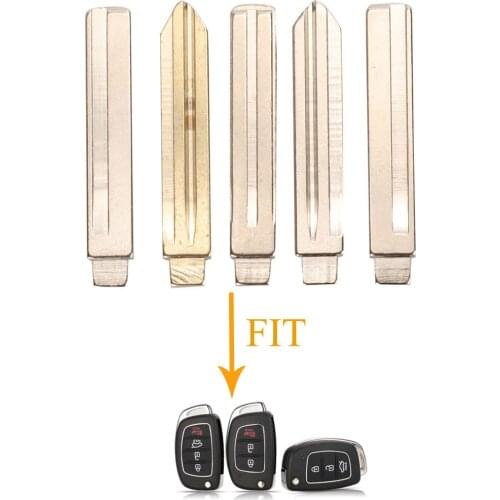 Kutery 10pcs Remote Car Key Uncut Blade #300 #301 #302 #303 #304 For Hyundai HB20 Santafe IX35 IX45 Accent I40 Uncut Blank