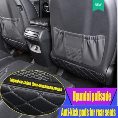 For 2019-2022 Hyundai palisade anti-kick pad imported palisade rear seat anti-kick leather pad interior anti-dirty stickers