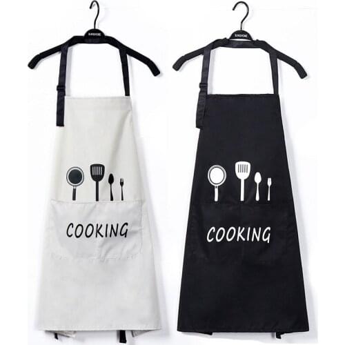 Lady Women Men Kitchen Apron Adjustable Waterproof Vintage Aprons European Style Cooking Baking Restaurant Pinafore AT23