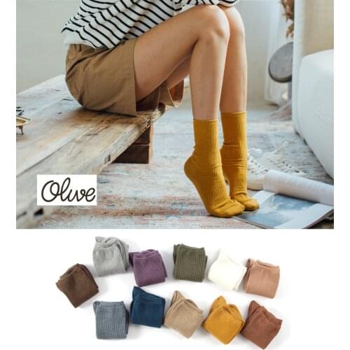 Fashion Women Socks Sale 1 Pair High Quality Casual Cotton Breathable Spring Autumn Female Sports Socks Comfortable Long Trendy