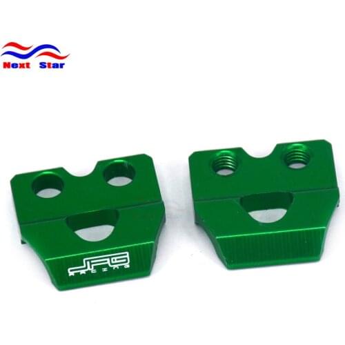 Motorcycle Green Brake Line Clamp For KAWASAKI KX65 KX80 KX85 KX100 KX125 KX250 KX250F KX450F KLX450R KLX125 D-Tracker125