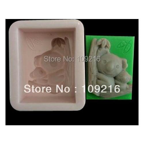 Wholesale!!!1pcs Parent-Child Koalas (R0039) Silicone Handmade Soap Mold Crafts DIY Mold
