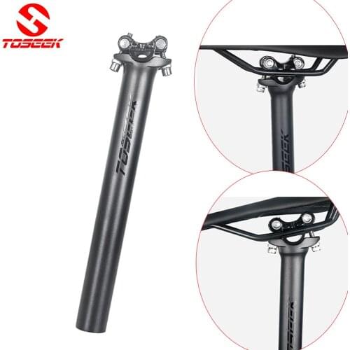 TOSEEK Carbon Seatpost 27.2/30.8/31.6mm matte black 3kCarbon Fiber MTB Road Bicycles Carbon Fiber seat post Light 220g seat tube