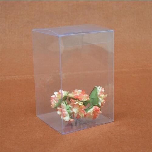 Transparent Candy Box PVC Square Boxes Chocolate Snacks Sweet Gift Box Cube Wedding Favor Mariage Birthday Clear Gift Boxes