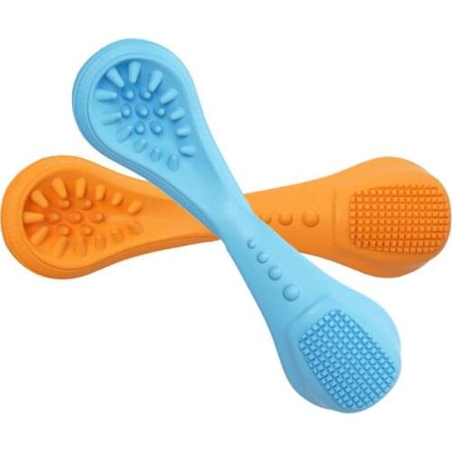 Rubber Dog Chew Toys Pet Bite Resistant Teeth Cleaning Chew Training Toys for Puppy Dogs Interactive Pet Dog Playing Products