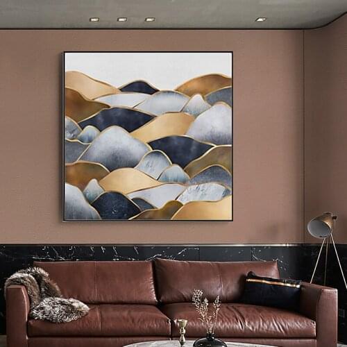 GY Modern Light Luxury Painting Abstract Landscape Painting Hotel Hallway Studio Living Room Wall Painting | Qianxiangyinghua