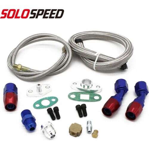 T3 T4 TO4E T61 T60 T70 Turbo Oil Feed Line kit Oil Return Line Oil Drain Line Kit