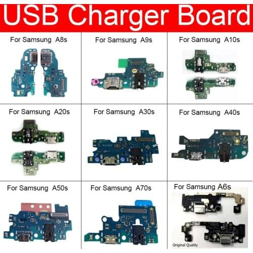 USB Charger Dock Board For Samsung Galaxy A8s A9s A10s A20s A30s A40s A50s A70s USB Charging Connector Port Board Repair Parts