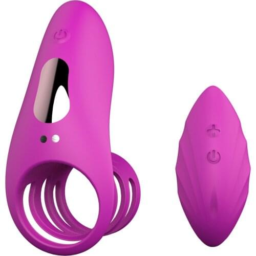 Vibrating Cock Penis Ring For Men Delay Ejaculation Cock Ring Wireless Remote Anal Dildo Vibrator for Men Couples Penis Ring