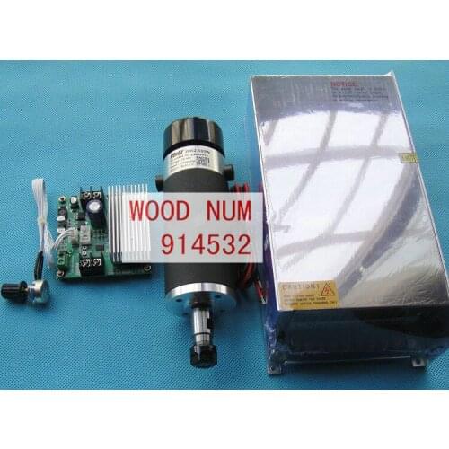 ER11 48V 500W brushed high speed air cooled spindle motor + Mach3 Speed Governor Regulator+Power Supply