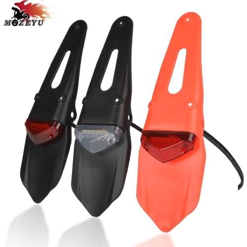 Motorcycle Bright Tail Light Motorbike Rear Fender&LED Tail Lights For HUSQVARNA FE 250 501 FR450 RALLY TX125 300 FX 350 450