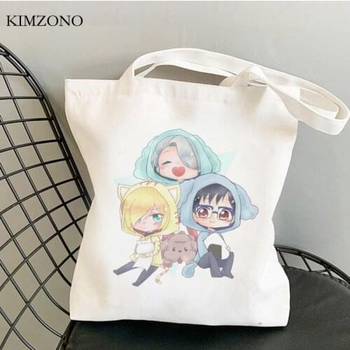 Yuri on Ice shopping bag shopping bolsa handbag bolso grocery shopper bag boodschappentas jute net ecobag grab