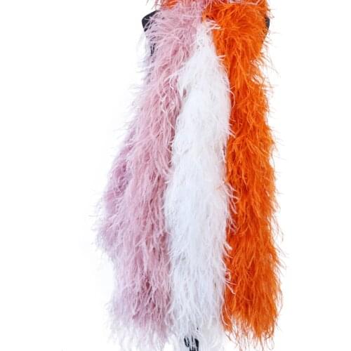 2m Mstrich Hair Python 4 Layers, 6 Layers, 8 Layers, 10 Layers Fluffy Stork Decoration Scarf For Stage Party Costume Decoration