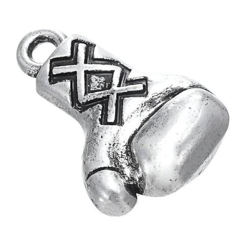 Antique Silver Plated Boxing Glove Charms