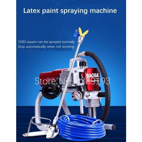 High pressure airless latex paint spraying machine wall paint paint spraying machine