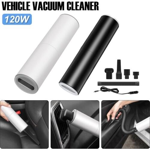 Car Vacuum Cleaner Portable Handheld 120W Auto Vacuum Cleaner 12V Mini Car Vaccum Cleaners for Car Interior Cleaning Women/Men
