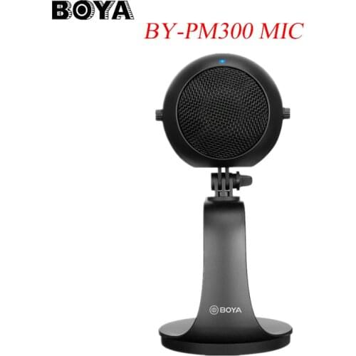 BOYA BY-PM300 Profession USB Microphone Mic for PC Computer Desktop Live Singing Recording Conference Room Pointing Radio