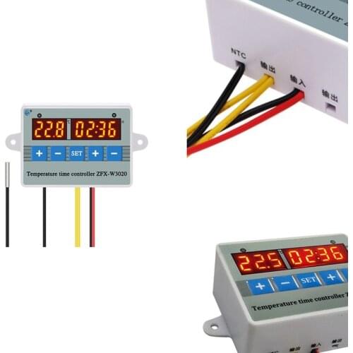 ZFX-W3020 Digital Intelligent Temperature Time Controller Thermostat Timer Switch Module -55-110 Celsius
