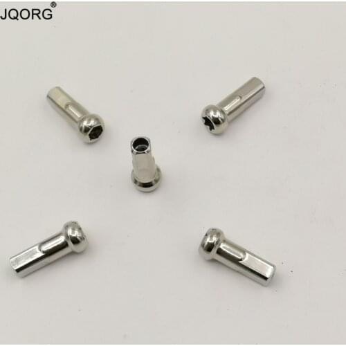 Diameter 4.5 mm Spoke Nipples Sliver Color Brass Alloy Material Motorcycle Wheel Spokes Caps With 25 mm longer