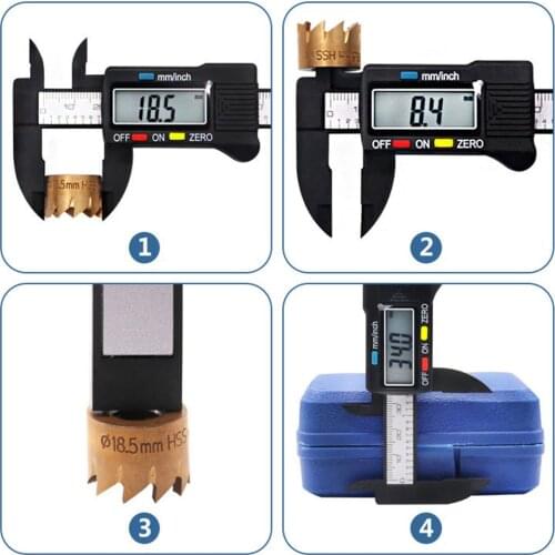 Electronic Digital Caliper 6 Inch Vernier Caliper Gauge Micrometer Measuring Tool Digital Ruler with Battery