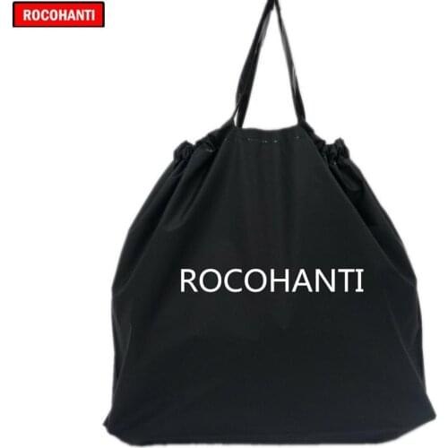 100X Customized Logo Printing Eva Personalized Tote Shopping Bag Recyclable Plastic EVA T-shirt Bag Black Color