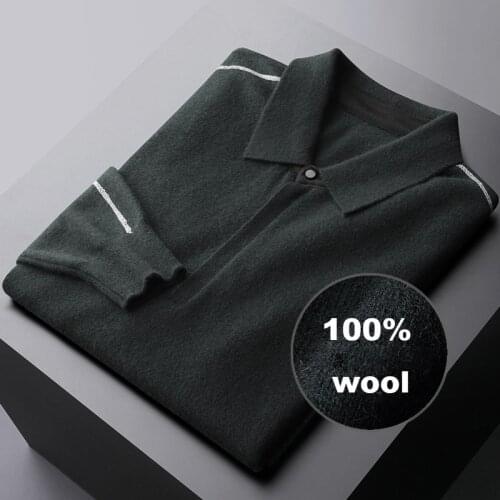 Classic 100% Wool Mens Sweaters Luxury Autumn Winter Business Casual Sweater Male Fashion Fit Keep Warm Man Sweaters 3XL
