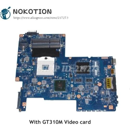 NOKOTION H000031380 Laptop Motherboard For Toshiba Satellite C670 MAIN BOARD HM55 DDR3 GT310M Video card