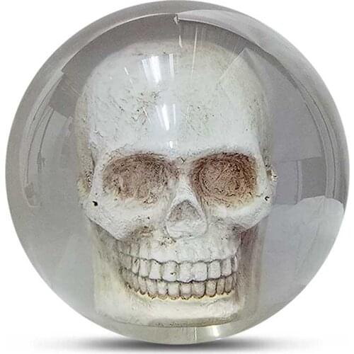 Transparent bowling ball series 13-16p straight line / filling ball transparent Skull