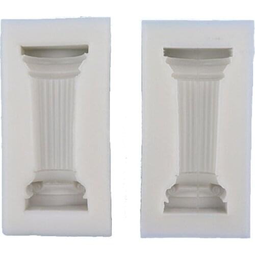 2021 New Ancient Greek Pillars Mold Roman Column Mold Sugarcraft Epoxy Resin Art Tools