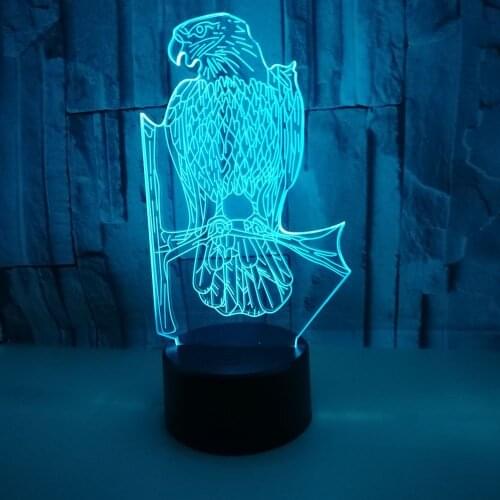 New Eagle 3d Nightlight For Christmas decorative Table Lamps lights Lovely cartoon childrens toys Desk Lamp