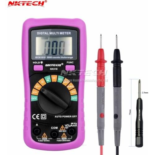 NEW NK51E Multimeter VS MS8233D With 2000uF Capacitance and Frequncy Measurement Auto Range Digital Multimeter