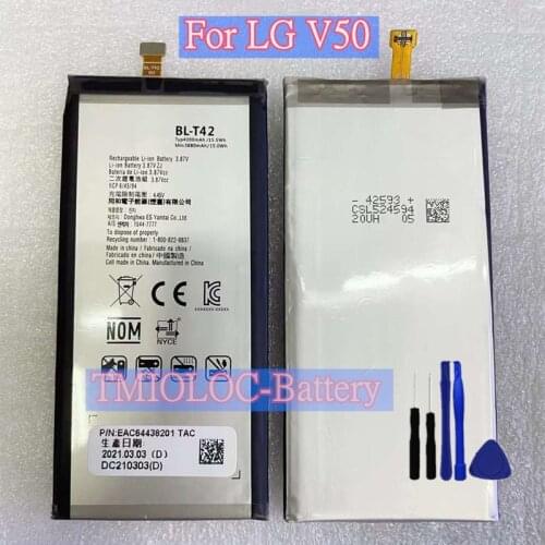 New Original High Quality BL-T42 4000mAh Battery For LG V50 ThinQ 5G LM-V500 V500N V500EM v500xm Batteries + Tools