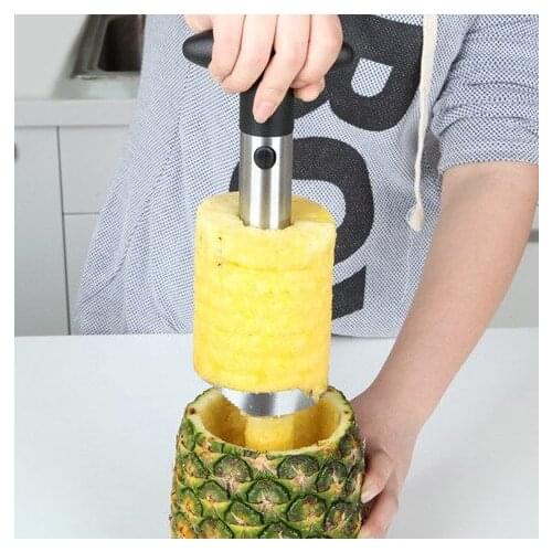 Stainless Steel Pineapple Peeler Cutter Fruit Knife slicer A spiral Pineapple cutting machine Easy to use kitchen cooking tools