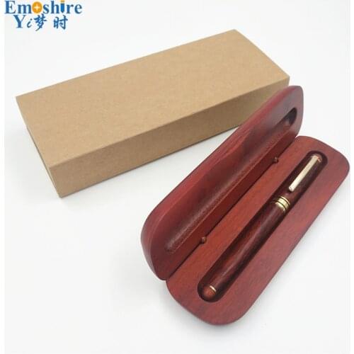 School Office Fountain Pen Classic Wood Fountain Pen for Writing Supplies Top Quality Wooden Pencil Case Penna Stilografica p116