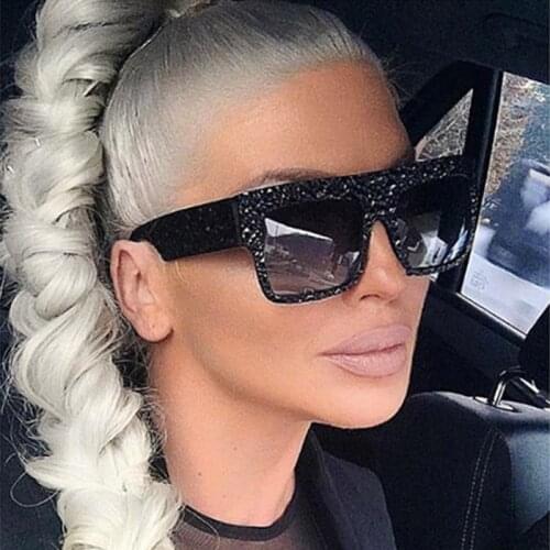 Unisex Celebrity Fashion Sunglasses Women 2019 High Quality Italy Brand Designer Luxury Sun Glasses Black Diamond Sunglass Women
