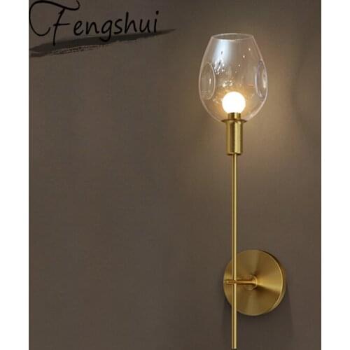 Modern Copper LED Wall Lamps Indoor Decor Sconces Bathroom Light Fixture Bedroom Bedside Aisle Kitchen Living Room Wall Lights