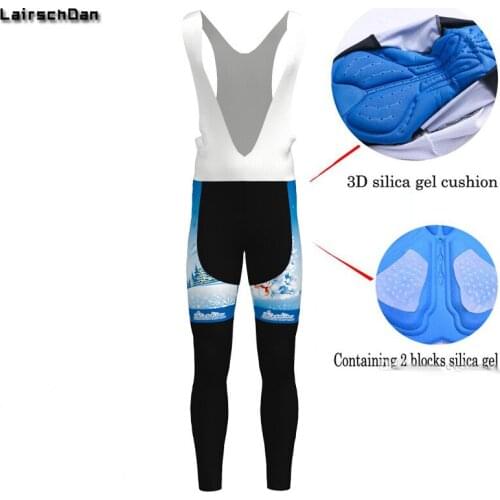 SPTGRVO Lairschdan 2019 Men/Women Padded Cycling Long Bicycle Bib Pants High Quality 3D Gel Pad Bike Tights Mtb Ropa Pantalon