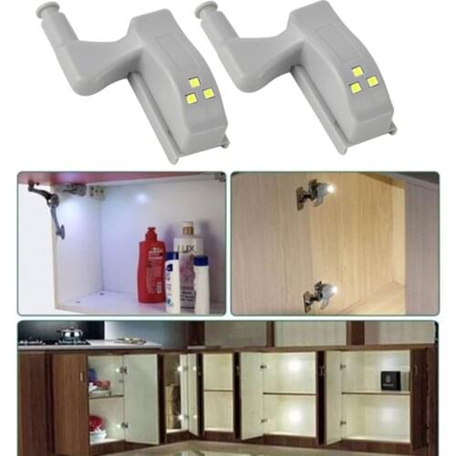 LED Under Cabinet Light Universal Wardrobe Light Sensor Led Armario Inner Hinge Lamp For Cupboard Closet Kitchen