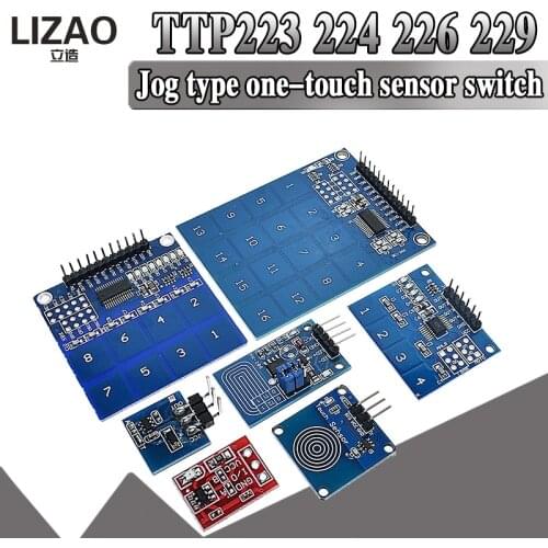 TTP223 TTP224 Touch Key Switch Module TTP226 TTP229 Touching Button Capacitive Switches Single Channel Reconstruction
