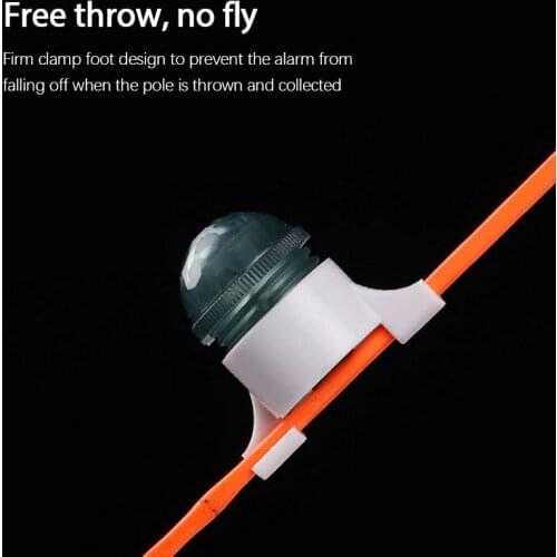 High Quality ABS Fishing Alarm Sea Pole Alarm Smart Flash Sensor High Sensitivity Warning Light Long Light Burst Sea Pole Alarm